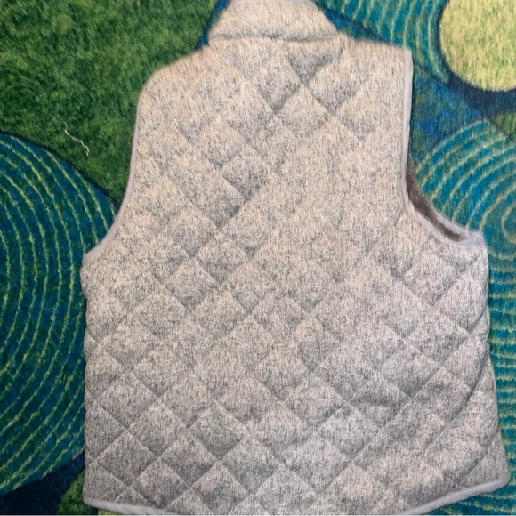 Simply Southern Kids Quilted Gray Vest - Picture 4 of 5